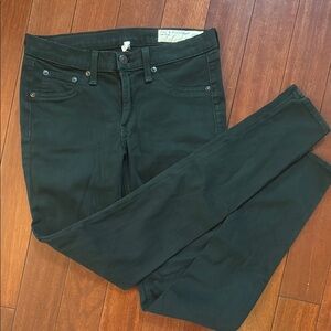 Rag & Bone For Aritzia Skinny Jeans Jeggings Hunter Green